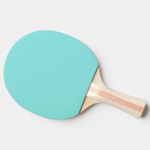 Solid color misty teal turquoise ping pong paddle