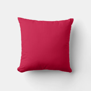 Solid color Modern Red Throw Pillow