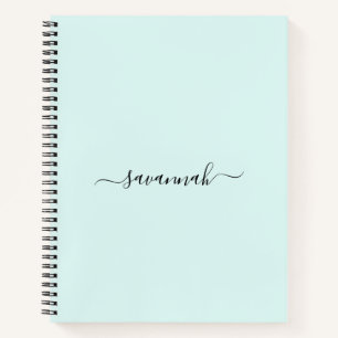 Solid Color Monogram Sketchbook Notebook