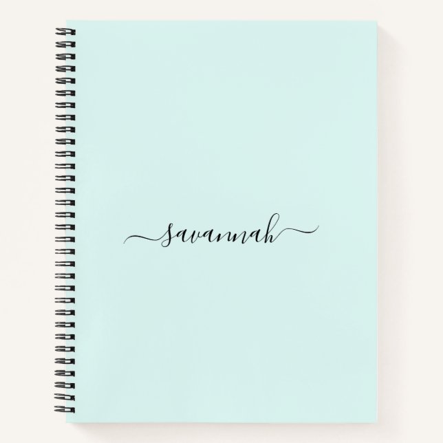 Solid Color  Monogram Sketchbook  Notebook (Front)