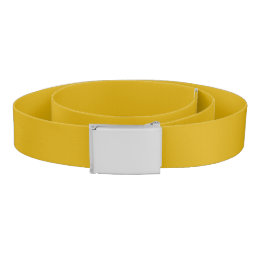 Solid color mustard yellow belt