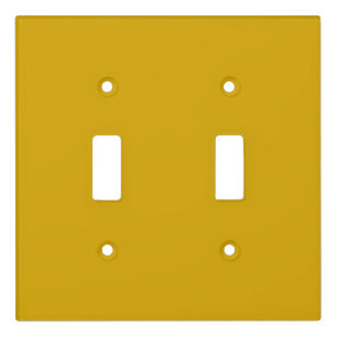 Solid color mustard yellow light switch cover