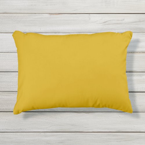 Solid color mustard yellow outdoor pillow