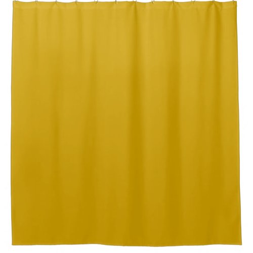 Solid color mustard yellow shower curtain