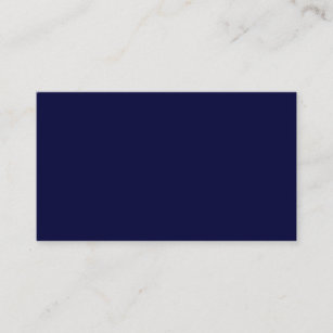 Solid Color: Navy Blue Business Card
