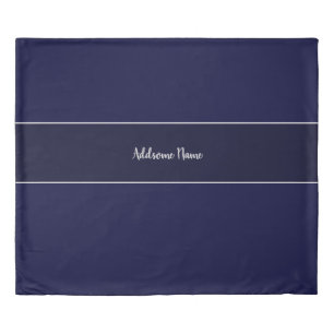 Solid color Navy Blue Cell Phone Duvet Cover