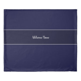 Solid color Navy Blue Cell Phone Duvet Cover