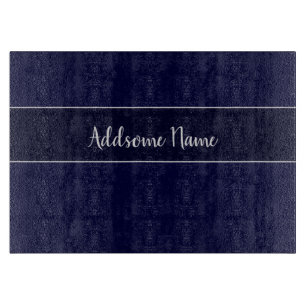 Solid color Navy Blue Kitchen Cutting Board