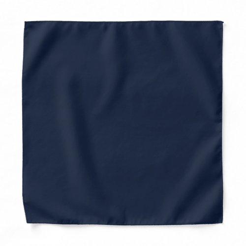 Solid color navy deep sea blue bandana