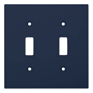 Solid color navy deep sea blue light switch cover
