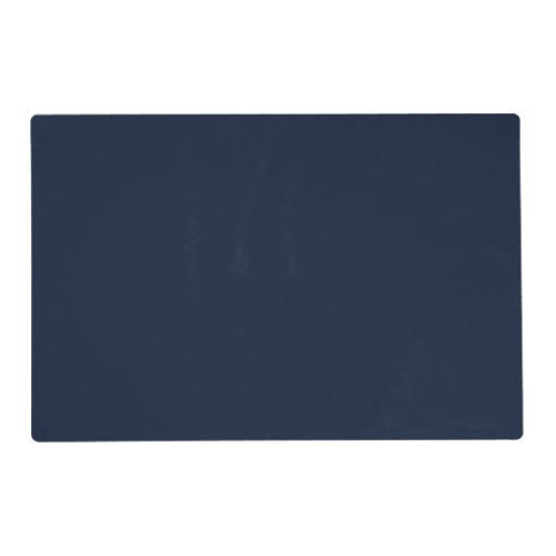 Solid color navy deep sea blue placemat