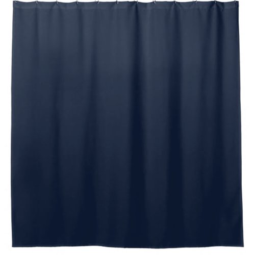 Solid color navy deep sea blue shower curtain