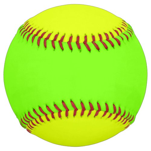 solid color neon green and neon yellow softball