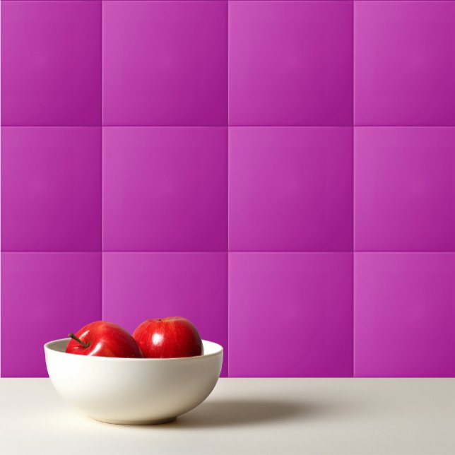 Solid color neon purple ceramic tile (Creator Uploaded)