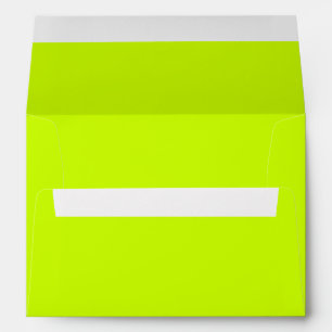 Solid Color Neon Yellow Envelope