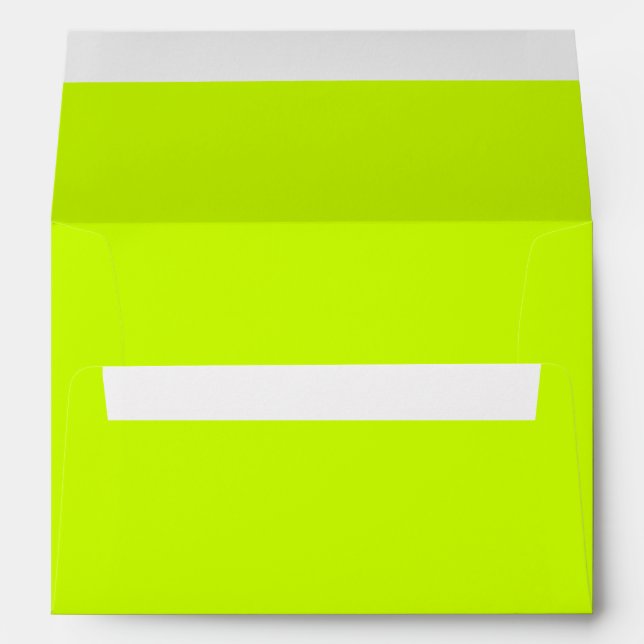 Solid Color Neon Yellow Envelope (Back (Bottom))