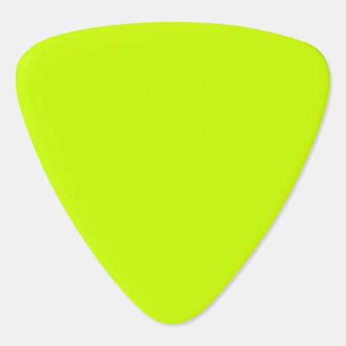 Solid Color Neon Yellow Guitar Pick