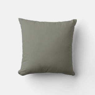 Solid Color Neutral Green Undertone 2026 COTY  Throw Pillow