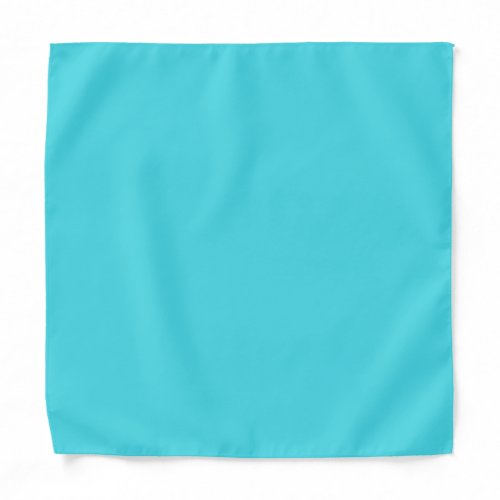 Solid color ocean aqua blue bandana