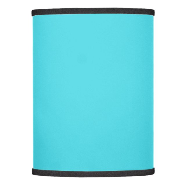 Solid color ocean aqua blue lamp shade (Front)
