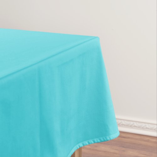 Solid color ocean aqua blue tablecloth