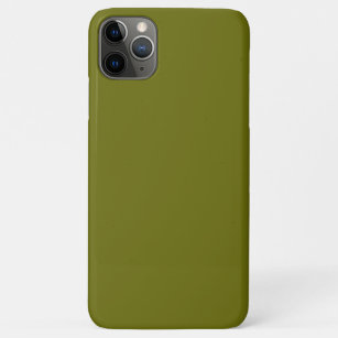 Solid color olive green iPhone 11 pro max case