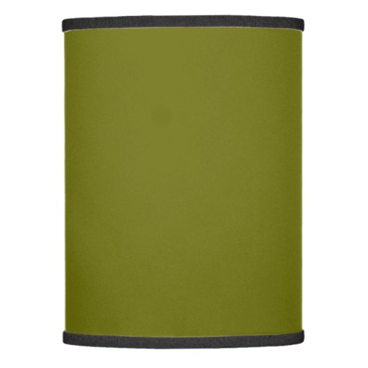 Solid color olive green lamp shade (Front)