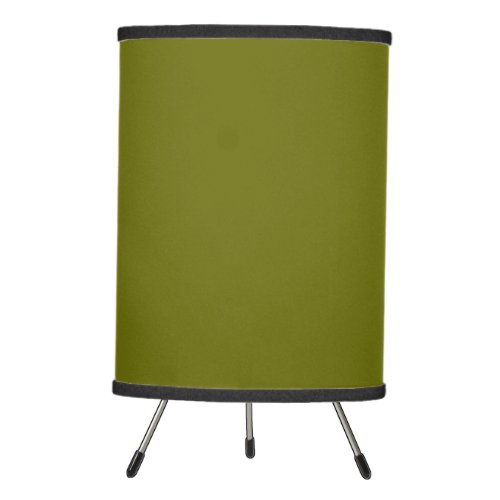 Solid color olive green tripod lamp