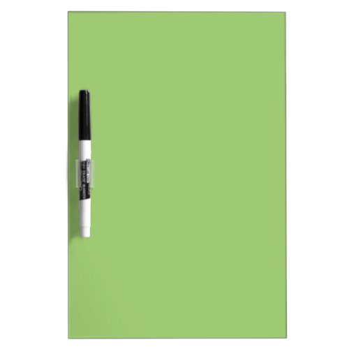 Solid color olivine green dry erase board