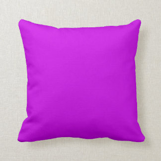 solid color orchid magenta purple throw pillow