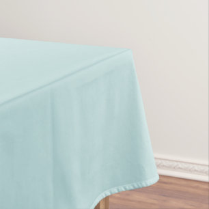 Solid color pale aqua blue tablecloth