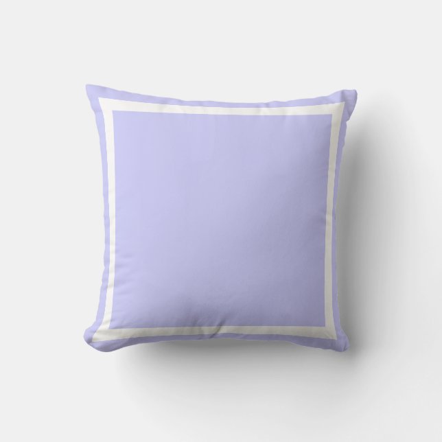 Solid color pastel lavender light Purple pillow (Front)