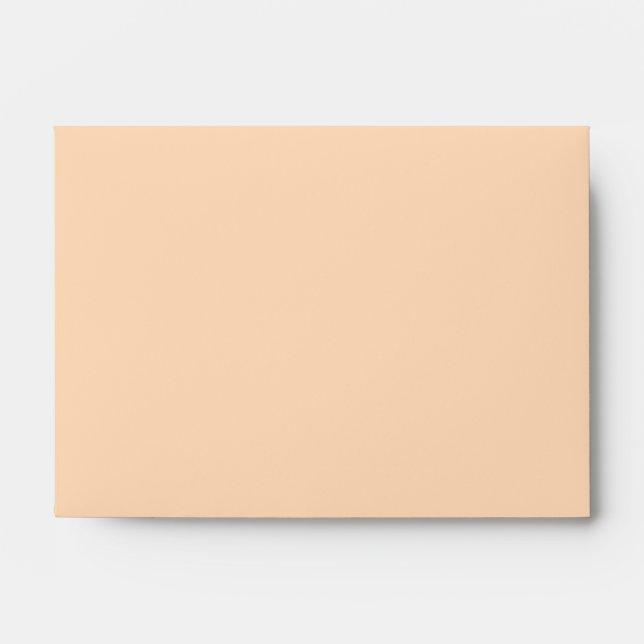 Solid Color Peach Puff Envelope (Front)