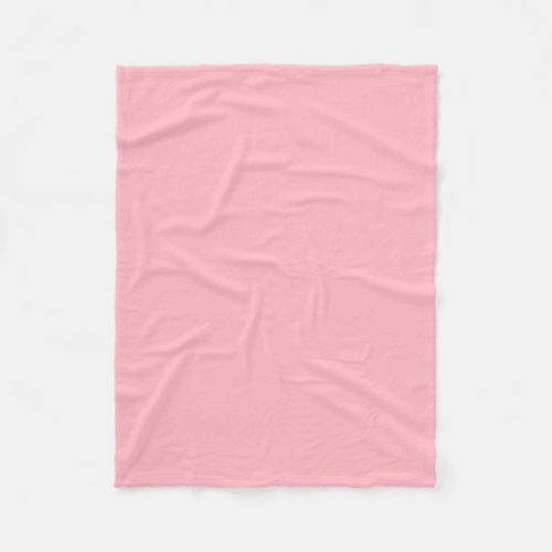 Solid Color Pink Fleece Blanket