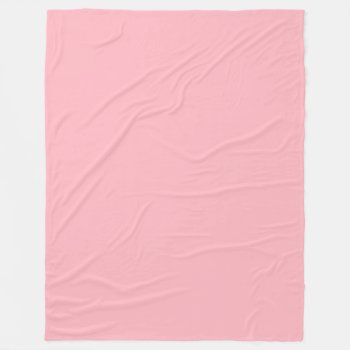 Solid Color: Pink Fleece Blanket by FantabulousPatterns at Zazzle
