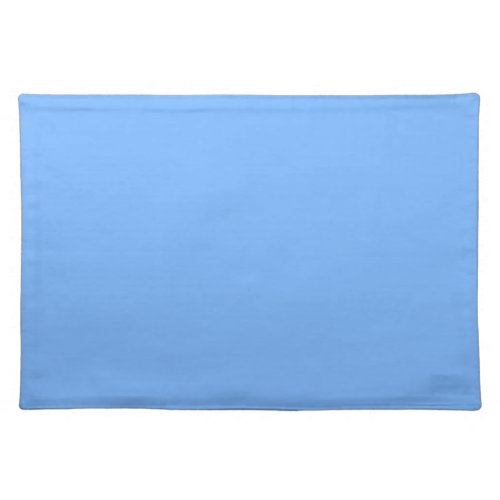 Solid color plain aero sky blue cloth placemat