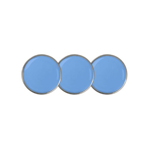 Solid color plain aero sky blue golf ball marker