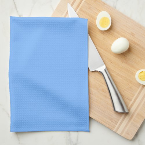 Solid color plain aero sky blue kitchen towel