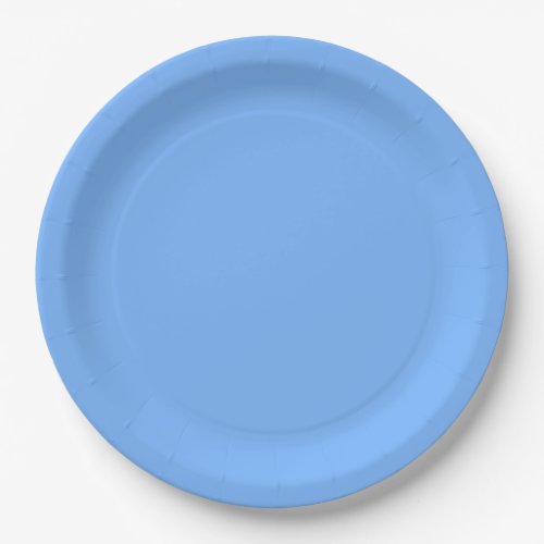 Solid color plain aero sky blue paper plates