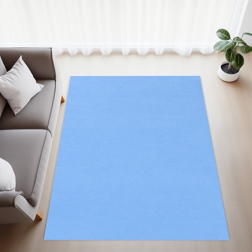 Solid color plain aero sky blue rug