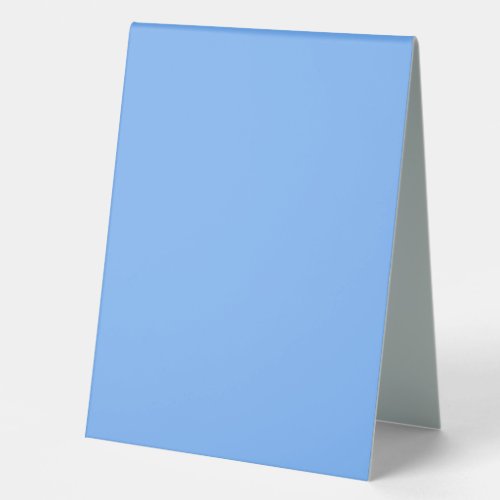 Solid color plain aero sky blue table tent sign