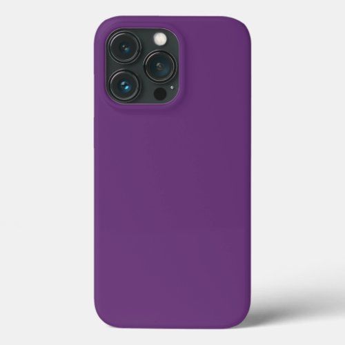 Solid color plain amaranth dark purple iPhone 13 pro case