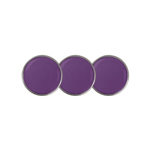 Solid color plain amaranth dark purple golf ball marker