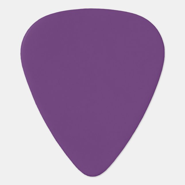 Solid color plain amaranth dark purple guitar pick (Front)