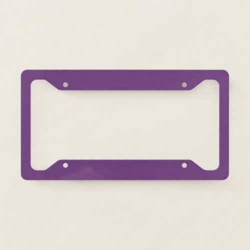 Solid color plain amaranth dark purple license plate frame