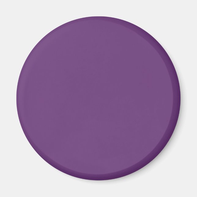 Solid color plain amaranth dark purple magnet (Front)