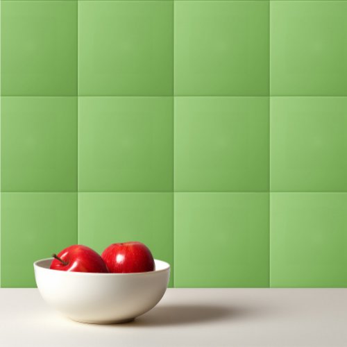 Solid color plain apple orchard pastel green ceramic tile