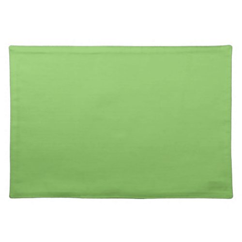Solid color plain apple orchard pastel green cloth placemat
