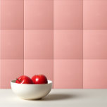 Solid color plain Apricot Blush pink Ceramic Tile<br><div class="desc">Solid color plain Apricot Blush pink design.</div>