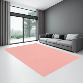 Solid color plain Apricot Blush pink Rug